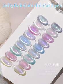 MISS SHAKA 10毫升春夏热销冰透明粉绿蓝冰岛极光玻璃珠珍珠猫眼凝胶指甲油美白流行百搭美甲用品 - 彩色 - 查看 4