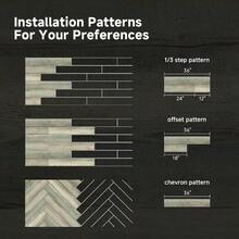 Peel And Stick Floor Tile Vinyl Wood Plank Classic Pine, Surface Easy Self-Adhesive Flooring - 6"*6" / 1 PC Sample + Classic Pine - View 8