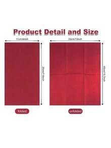 20pcs/Set, 40pcs/Set, 60pcs/Set Burgundy Oblong Thickened Soft Party Napkins, 2-Ply Soft Paper Towels, Unfolded Size 40cm*33cm, Suitable For: Wedding, Tea Party, Birthday Party Decoration Napkins, Party Decorations, Party Supplies, Holiday Decorations, Holiday Supplies - How Many - View 3