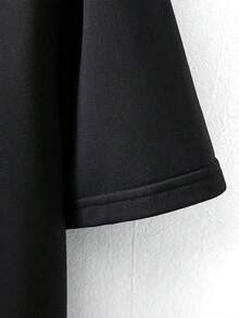 T-shirt homme streetwear ample à manches courtes, numéro << 88 » imprimé au dos, 2026 << FUTURE », style y2k homme - Noir - Voir 4