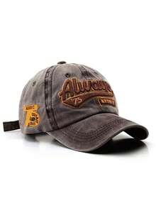 1顶ALWAYS 3D刺绣棒球帽，男女通用，纽约市75号（1775）刺绣帽，时尚休闲美式风格，完美礼物之选 - 75水洗 - 查看 4