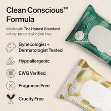 Hypoallergenic Flushable Wipes For Sensitive Skin Gilded Wings 42 Count - Förgyllda vingar - Visa 3
