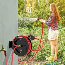 Garden Hoses & Reels - Red + Black - View 7