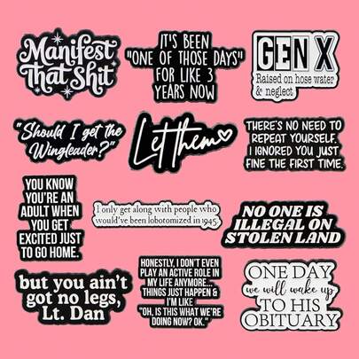 'YOU KNOW YOU'RE AN ADULT' Quotes Enamel Pins Funny Phrase GEN X Brooch Lapel Pin Badge On Backpack Clothing Accessories Fashion Jewelry Friends Gifts