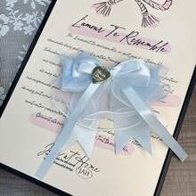 1个可爱女孩芭蕾舞风格蝴蝶结发夹，多功能双马尾丝带发饰 - 彩色 - 查看 14