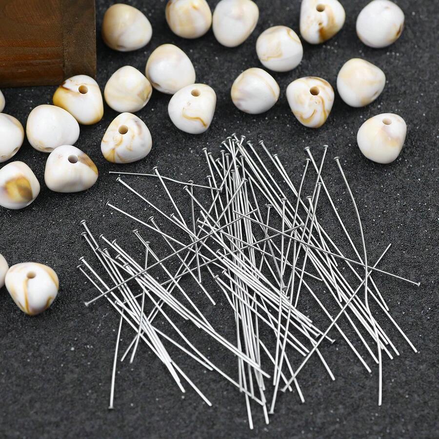 200件不锈钢首饰制作配件，T型针，吊坠珠针，首饰制作套装，手工串珠DIY用品