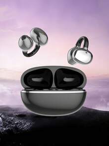 Auriculares Bluetooth de oreja abierta, proporcionan audio de alta definición y cancelación de ruido para llamadas. Disponibles en colores macaron, multifuncionales y de moda, adecuados para viajes al aire libre, deportes y camping de mujeres. Compatibles con teléfonos inteligentes, computadoras y otros dispositivos, con larga duración de la batería. - Ver 16