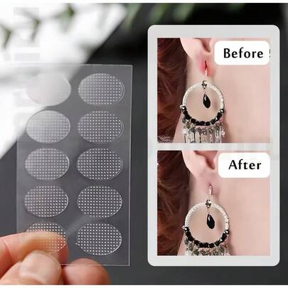 400pcs Adesivos invisíveis para lóbulos de orelha. Design de reforço invisível. Proteja seus lóbulos das orelhas. Evita rasgos, estiramentos e danos. Adesivos práticos e invisíveis para lóbulos de orelha, fita invisível, levantam os lóbulos das orelhas com facilidade.