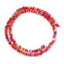 1 Strand 4mm Colorful Asymmetrical Glass Beads, DIY Handmade Jewelry Making, Suitable For Necklaces, Bracelets, Earrings, Keychains, Accessories, Holiday, Valentine's Day Gifts - Color - View 11