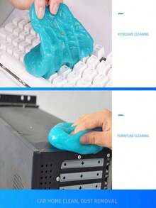 Car Cleaning Gel Magic Dust Remover Glue Remover And Keyboard Cleaner Auto Cleaning Accessories For A Spotless Ride Car Interior Dust Remover Gel Cleaning Magic Dust Remover Glue Car Vent Computer Dirt Cleaner Auto Cleaning Gel Accessories Men Gift, Tools For Men - 彩色 - 查看 6