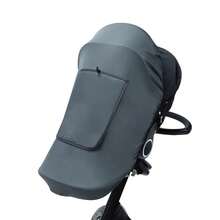 Baby Stroller Sun Shade, High View Baby Stroller Sun Protection Cover - Dark Grey - View 3