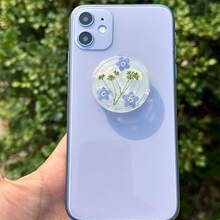 Transparent Forget Me Not Flower Phone Stand Grip Expandable Desktop Stand Grip Ring Stand Compatible With IPhone Compatible With Samsung Android Phone Case Grip Socket Stand Girl Gift - Multicolor - View 8