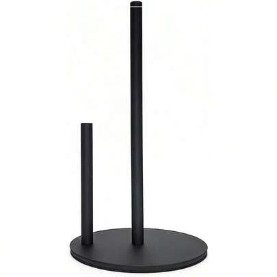 Paper Towel Holder, Stainless Steel Paper Towel Holder Countertop Kitchen Black
