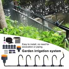 Free Bending Universal Sprinkler Set, Equipped With 8mm Hose Courtyard Sprinkler Cooling System, 7.87 Inch Hose With 360 Degree Adjustable Brass Nozzle, Suitable For Vegetable, Lawn And Garden Irrigation Systems - Universal Set - View 1