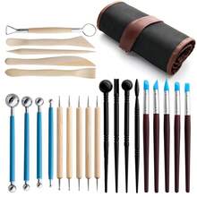 24pcs Pottery Tools Set, Clay Sculpting Carving Modeling Ceramic Making - 24-piece Pottery Tool Set - View 1