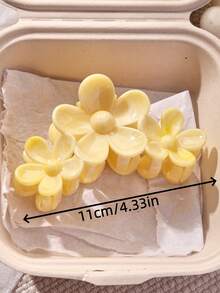 2 bucăți/1 bucată accesorii de păr pentru femei, agrafe de păr în formă de floare colorate în gradient pentru femei, 8 cm/3,14 inch ușoare din plastic Plumeria gheare de păr vară plajă gheare vacay - Multicolor - Vizualizare 2