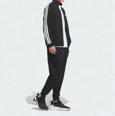 Adidas Chándal nuevo para hombre, chaqueta de cuello alto, pantalones ajustados, pantalones largos