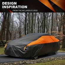 190T Polyester Car Cover With Reflective Strips, Universal Waterproof Sunshade Protection For Sedan Cars - Car Cover - View 12