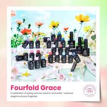 Beetles Spring Gel Polish Set - Fingertip Palette, 32 Colors Valentines Polish Set With Base Top Coat - 25 Màu Sắc Bốn Lần Duyên Dáng - Xem 5