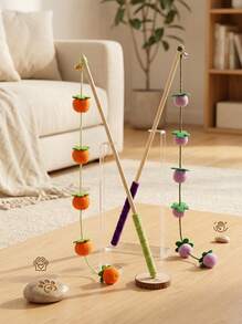 PETSIN Đũa trêu mèo Bountiful Tomato, Đồ chơi mèo Felt Bell Persimmon, Đồ chơi thú cưng - Nhiều màu - Xem 9
