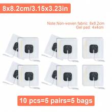 Miếng dán điện cực TENS, miếng dán EMS tự dính dùng cho máy kích thích cơ điện EMS, máy mát-xa, đầu nối chân 2.0mm, dây dẫn, vải không dệt, miếng vá thay thế. - trắng - Xem 16