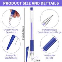 EDCUEBE7 32pcs Thermal Disappearing Ink Fabric Marking Pens Set, Suitable For Sewing, Quilting And Embroidery, Replacement For Tailor's Chalk, Comes With Refill Cartridges - Two Types Of Pen Casings (four Colors) - View 4