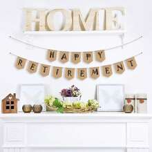 4米手绘DIY粗麻布横幅 - 适用于成人派对装饰、生日横幅、家庭聚会、婚礼庆典、节日装饰、母亲节、教师节、毕业季、教室装饰、大型活动装饰、户外美化旗帜 - 盾牌 - 查看 5