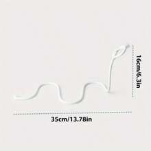 Stainless Steel Magic Suspension Rope Wine Rack - Floating Illusion Snake-Shaped Bottle Holder, Creative Home Bar Decor And Unique Gift, Wine Rack - White - View 9