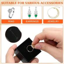 20pcs Box Jewelry Box Necklace Sponge Pad Jewelry Organizer Inserts Ring Display Foam Pad Ring Display Pad Earring Sponge Liner Jewelry Display Pad Jewelry Insert Tray Boxes Velvet - 5.00 X 5.00 X 1.50 cm - View 7