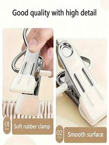 10 Adjustable Clothes Hangers With Clips, Non-Slip Space-Saving Metal Hangers For Pants, Skirts, And All Garments - Keeps Clothes Tidy And Organized - Multicolor - View 7