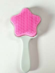 1支婴儿气垫星形梳，婴儿头部护理梳，可爱星形按摩顺发梳，家用按摩直发梳 - 彩色 - 查看 10
