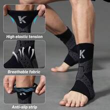 高级压缩踝套 - 防滑、兼容鞋子且透气的设计，适合跑步、骑行、篮球以及伤后恢复。 - 運動護踝 - 查看 2