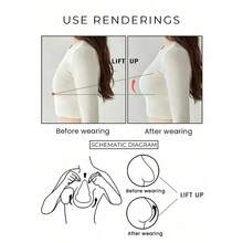 10pcs Disposable Non-Woven Breast Petals, Black Gourd Shaped Non-Woven Bust Pads | Strapless, Self-Adhesive, Skin-Friendly, Invisible, Comfortable, Anti-Sagging, Anti-Bulge - 多色的 - 查看 3