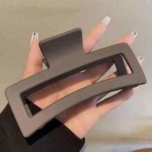 5 Inches Extra Large Claw Clips For Thick Hair And Long Hair, 4 Packs Xl Jumbo Claw Clips, Oversized Matte Non-Slip Rectangle Hair Clips For Women, Big Strong Hold Jaw Clip, Neutral Color Casual, School Stuff, College Fall Winter Hair Accessories For Women For Vacation Outfits Woman - 4 件,每種顏色一件 - 查看 9
