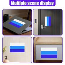 10 Inch Classic Retro Tri-Color Stripe Decal Sticker Waterproof Self-Adhesive Car Stripe Sticker For Grille Fenders Hood Bumper Side Mirror Dashboard Exterior Accessories Blue - Ideal For Customizing Vehicle Exteriors With Durable Weather-Resistant Retro Design For Automotive Decoration And Personalization - Blue - 查看 6