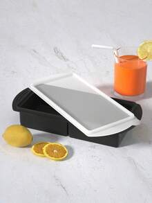 带盖硅胶冰格 - 硅胶冷冻食品模具 - 大号冰格，硅胶冷冻容器，用于冷冻和储存汤、酱汁、肉汤、剩菜 - 可制作 4 个完美的 1 杯冰块 - 多 - 查看 7