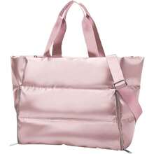 Bolsa Deportiva Mujer, Bolso Tote Acolchada Impermeable, Puffer Bag con Bolsillo para Esterilla de Yoga, Bolsa Gym Mujer para Gimnasio, Yoga, Viajes (Rosa),43460974 - Negro - Ver 5