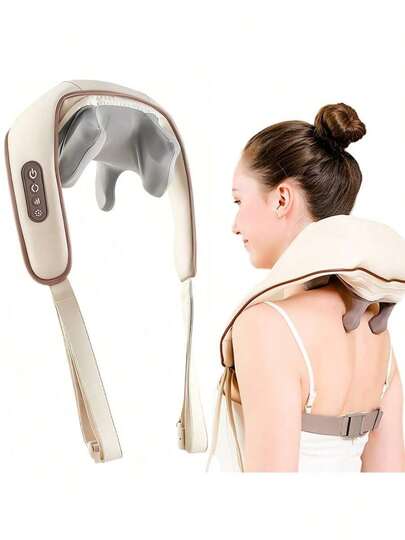 Neck Massager, Body Massager. Type-C Charging (2000mAh Lithium Battery). 3 Adjustable Modes, Different Massage Effects, Precise Massage, Detachable And Washable, One-Button Start, Easy Operation. Suitable For Different Body Parts. Ideal For Home, Office, Gym And Suitable For Elderly, Perfect Gift For Father's Day, Mother's Day, Valentine's Day.