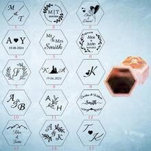 Personalized Laser Engraved Double Slot Acrylic Top Ring Box, Velvet Ring Box, Custom Hexagonal Ring Box, Luxury Ring Box, Engagement Ring Box, Antique Ring Box, Proposal Ring Box - Multicolor - View 27