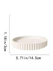 1pc Classic Round Marble Powder Resin Decorative Tray, Fashionable Theme Accent Tray For Coffee Tables, Storage Racks And Console Decor, Perfect For Indoor And Outdoor Decoration, Kitchen Decorative Bowl, Home Decor Tray, Fruit Bowl Birthday Gifts Graduation - 1PC - View 10