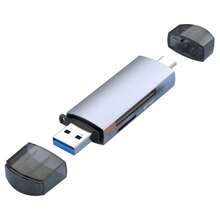 五合一铝合金读卡器，带USB-C接口，支持TF/SD卡 - 查看 4