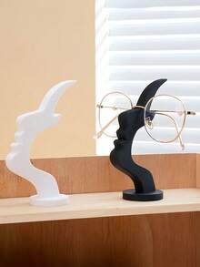 Unique Curved Eyeglasses Stand Practical Minimalist Black Design Plastic Material Suitable For Living Room Bedroom Office Or As A Gift For Family And Friends Enhances Desk Or Nightstand Decor Home Decor Accessory Minimalist Design Holiday Gift - Multicolor - View 8