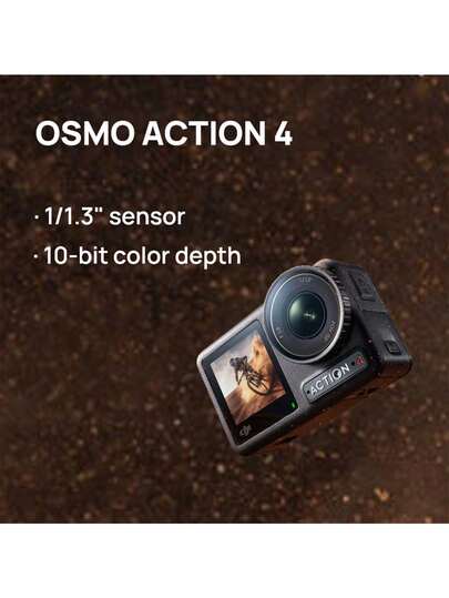 dji The Osmo Action 4 Is A Portable Action Camera With 4K Ultra-High-Definition Image Quality, Instant Switching Between Horizontal And Vertical Shooting, Low-Temperature Resistance, And Long Battery Life. It's Suitable For Motorcycles, Mountain Bikes, Road Bikes, Cycling, Diving, Outdoor Activities With Image Stabilization, Vlogging, And Travel.