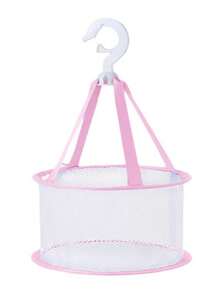 1pc Women's Makeup Brush Cleaning Sponge Tool Storage Rack, Foldable Mini Makeup Sponge Drying Net Bag, Home Use - D - View 12