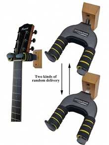 吉他壁挂架，易于安装的吉他壁挂支架，适用于各种尺寸的吉他、贝斯、曼陀林、班卓琴和尤克里里。 - 彩色 - 查看 6