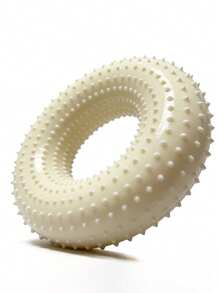 Đồ chơi hình bánh donut bằng chất liệu TPR có tiếng kêu nhỏ, chống cắn phá, tự chơi cho chó nhỏ đến trung bình. - Nhiều màu - Xem 7