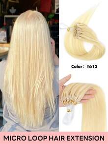 12-22 Inch Invisible Micro Ring Hair Extensions, Smooth Seamless Remy Human Hair Bun, Increase Hair Volume For Daily, Party, Wedding - Multicolor - View 41