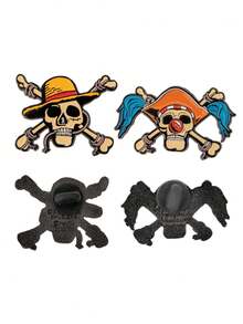 One Piece Officially Licensed Collectible Pins Men's/Women's Brooches Novelty Jewelry Anti-Rust Metal Brooch Zinc Alloy Enamel Pin Anime Backpack Pin Jacket Lapel Pin Collectible Merch Set Toei Animation - Multicolor - View 3