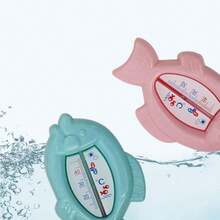 1pc Minimalist Fish-Shaped Thermometer, Cartoon Water Temperature Meter, Indoor Thermometer, ABS Material, Suitable As Christmas, Halloween, Bathroom Decor And Bathroom Accessory Gift (Random Style) - Multicolor - View 11