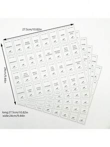 192件套厨房食品标签，调料罐标签，玻璃瓶贴纸，白色食品分类贴纸（不含瓶子） - 查看 5